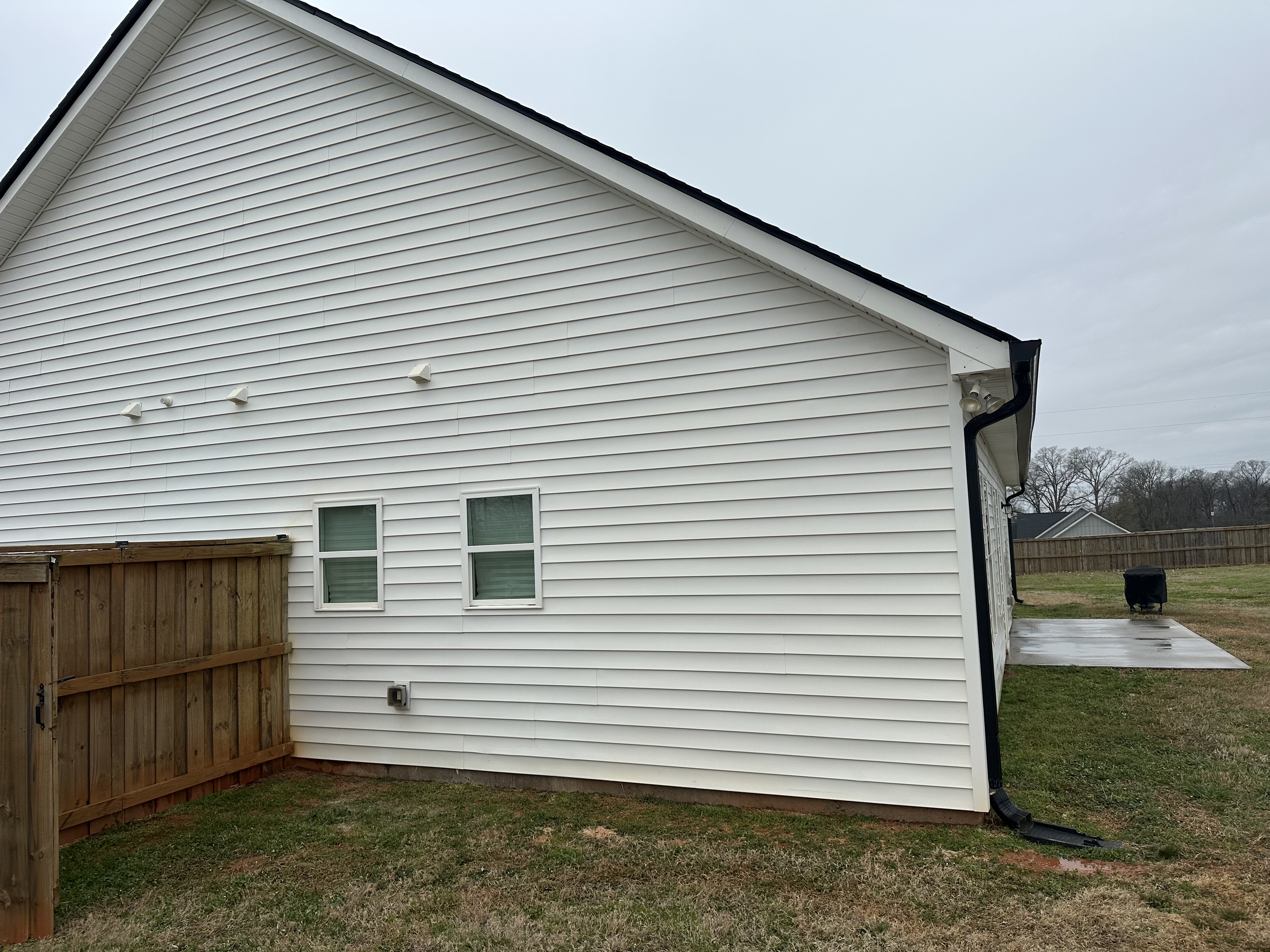 Side wall cleaning result