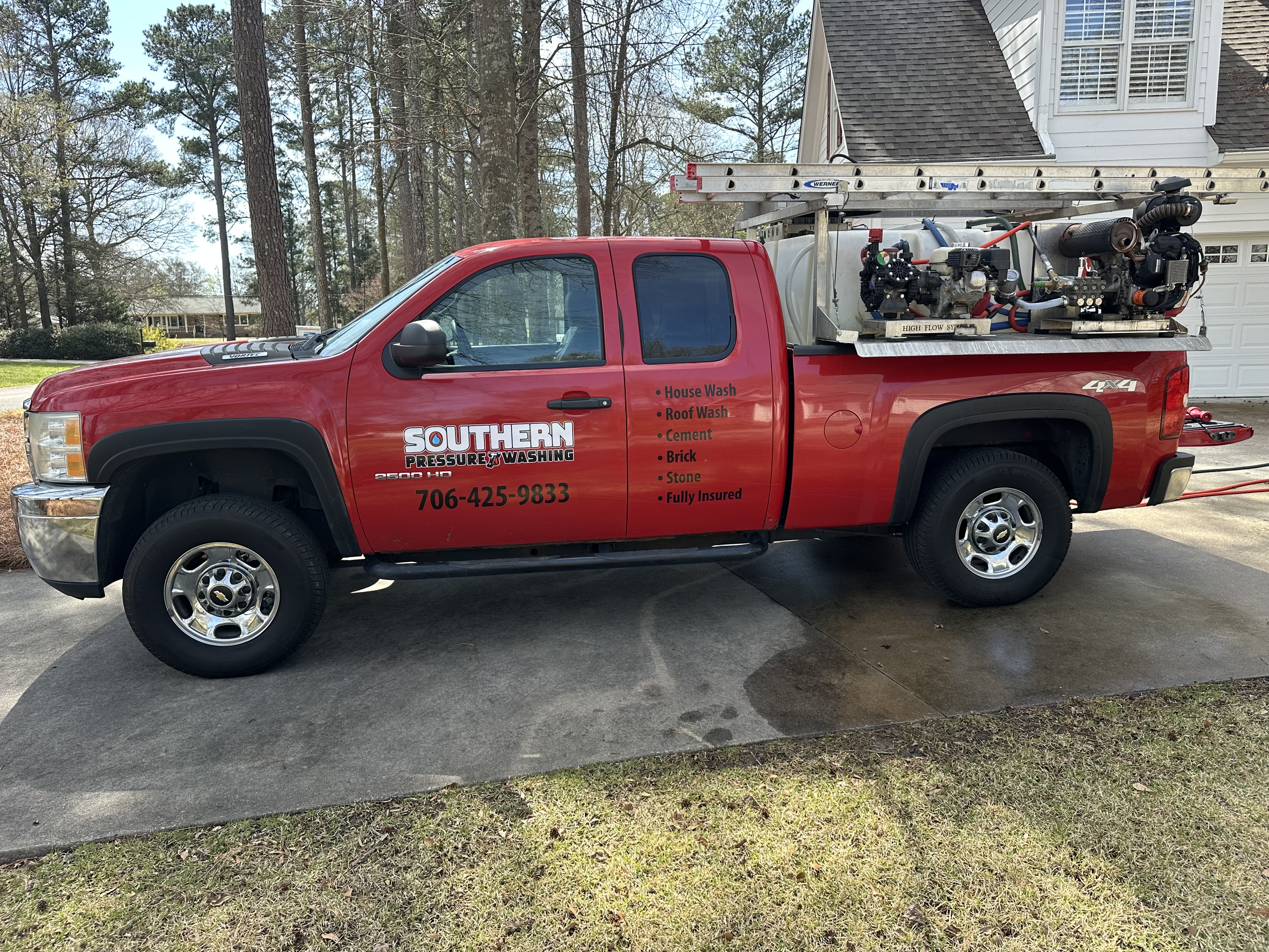 Southern Pressure Washing work truck