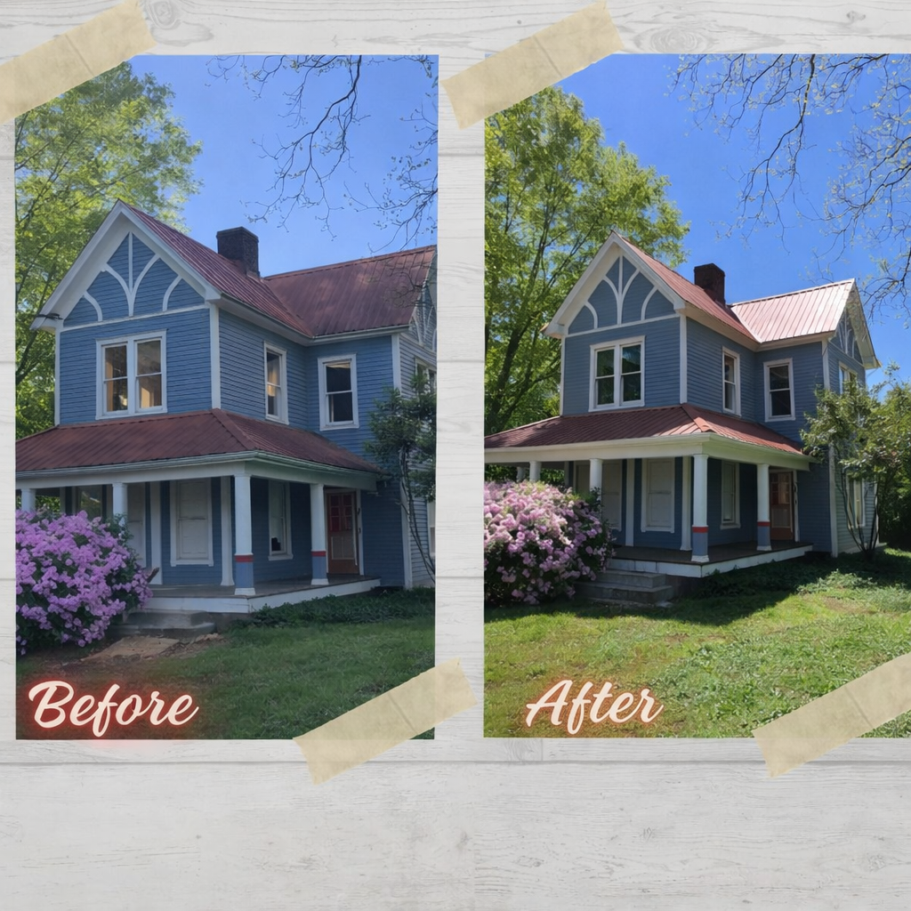 Before and after – project 8